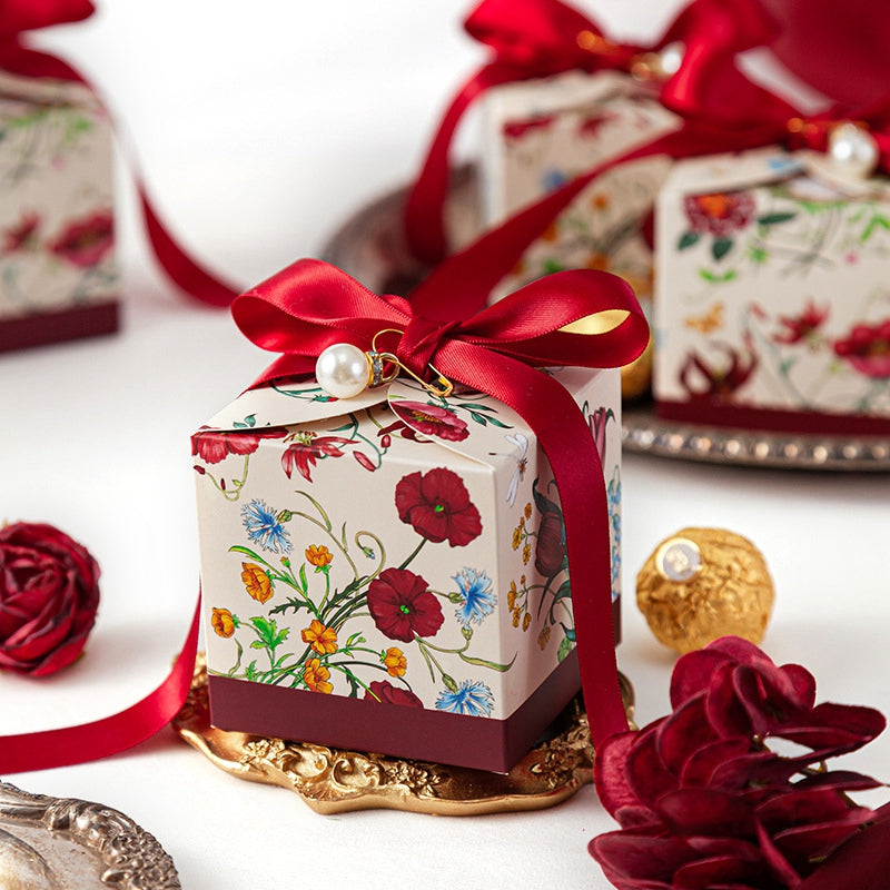 Flower Printed Gift Box