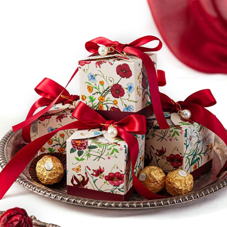 Flower Printed Gift Box